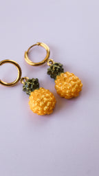 Boucles d'Oreilles Ananas - Collection Sous les Tropiques
