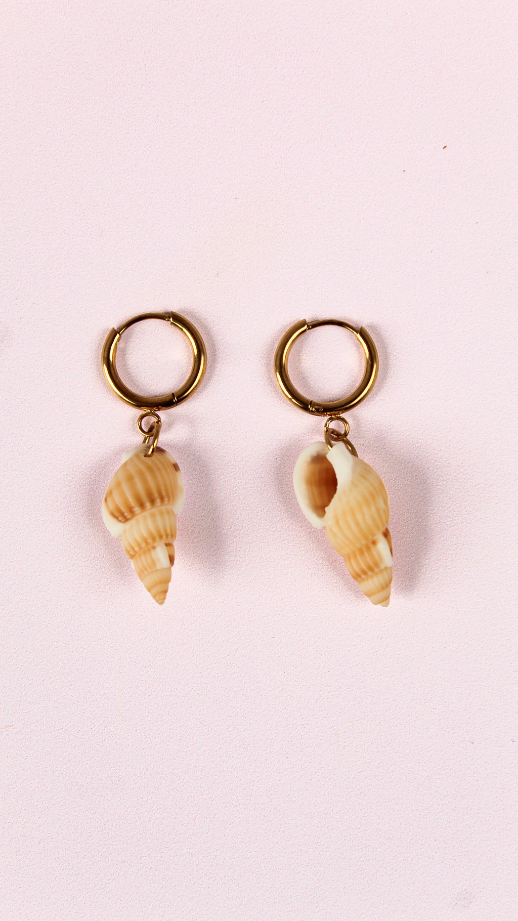 Boucles d'Oreilles Coquillage Spirale - Collection Sous l'Océan