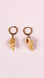 Boucles d'Oreilles Coquillage Spirale - Collection Sous l'Océan