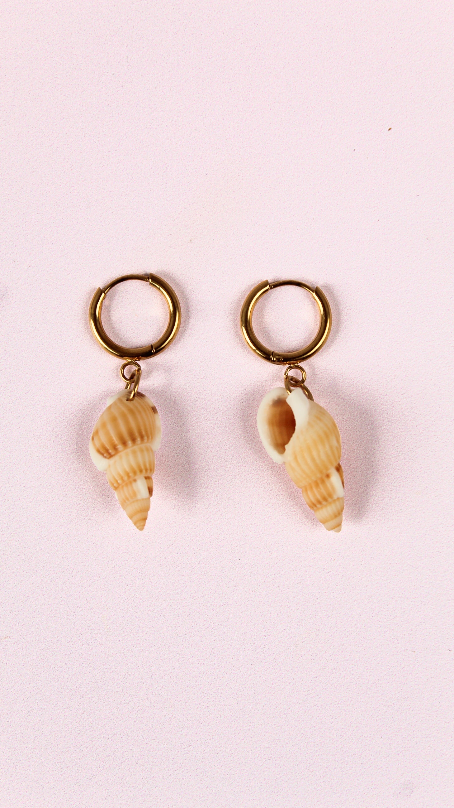 Boucles d'Oreilles Coquillage Spirale - Collection Sous l'Océan