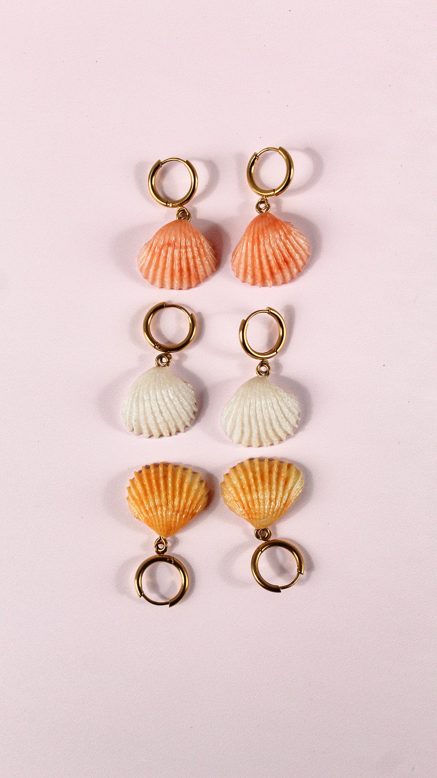 Boucles d'Oreilles Coquillage Eden - Collection Sous l'Océan