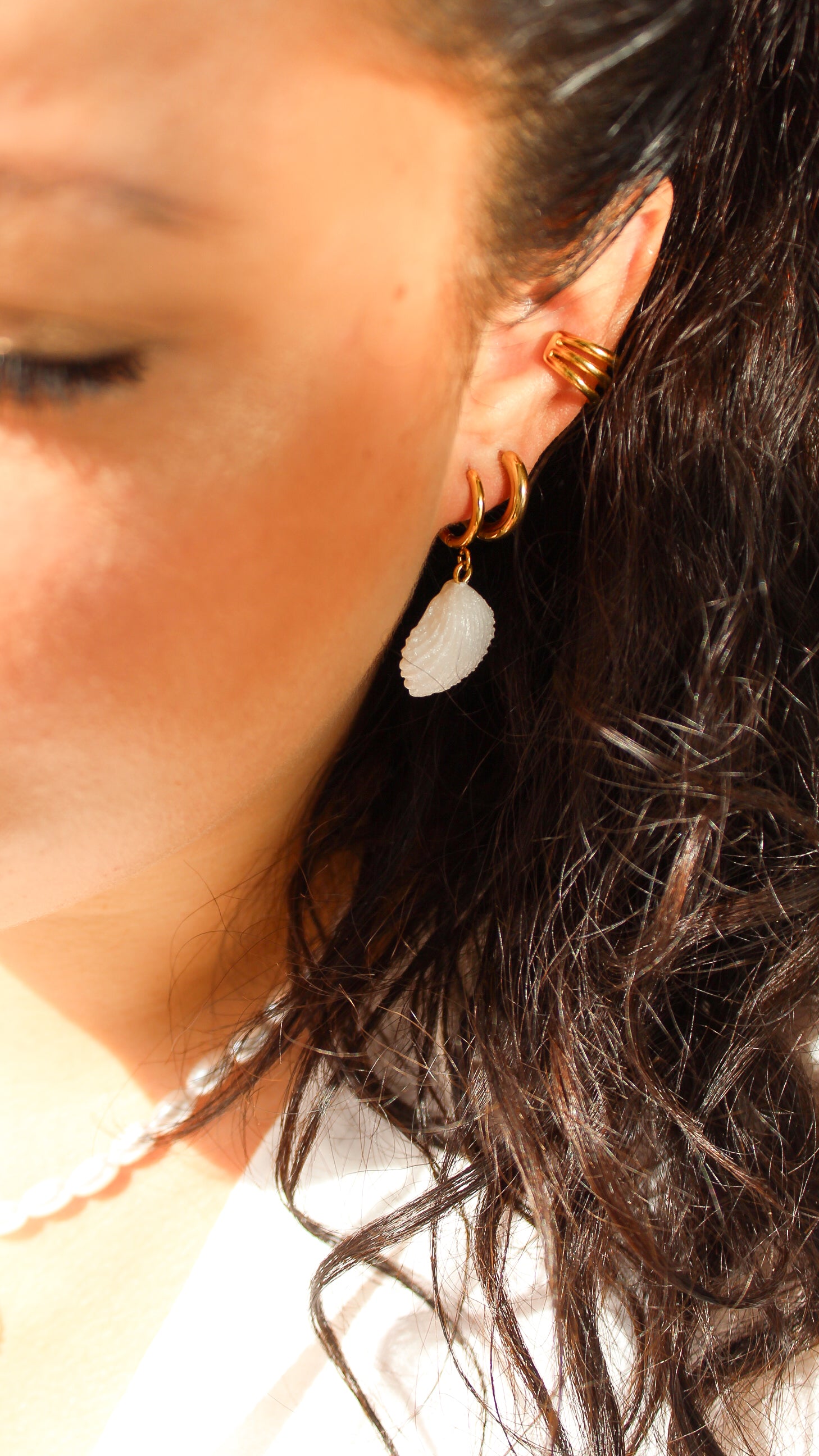 Boucles d'Oreilles Coquillage Eden - Collection Sous l'Océan