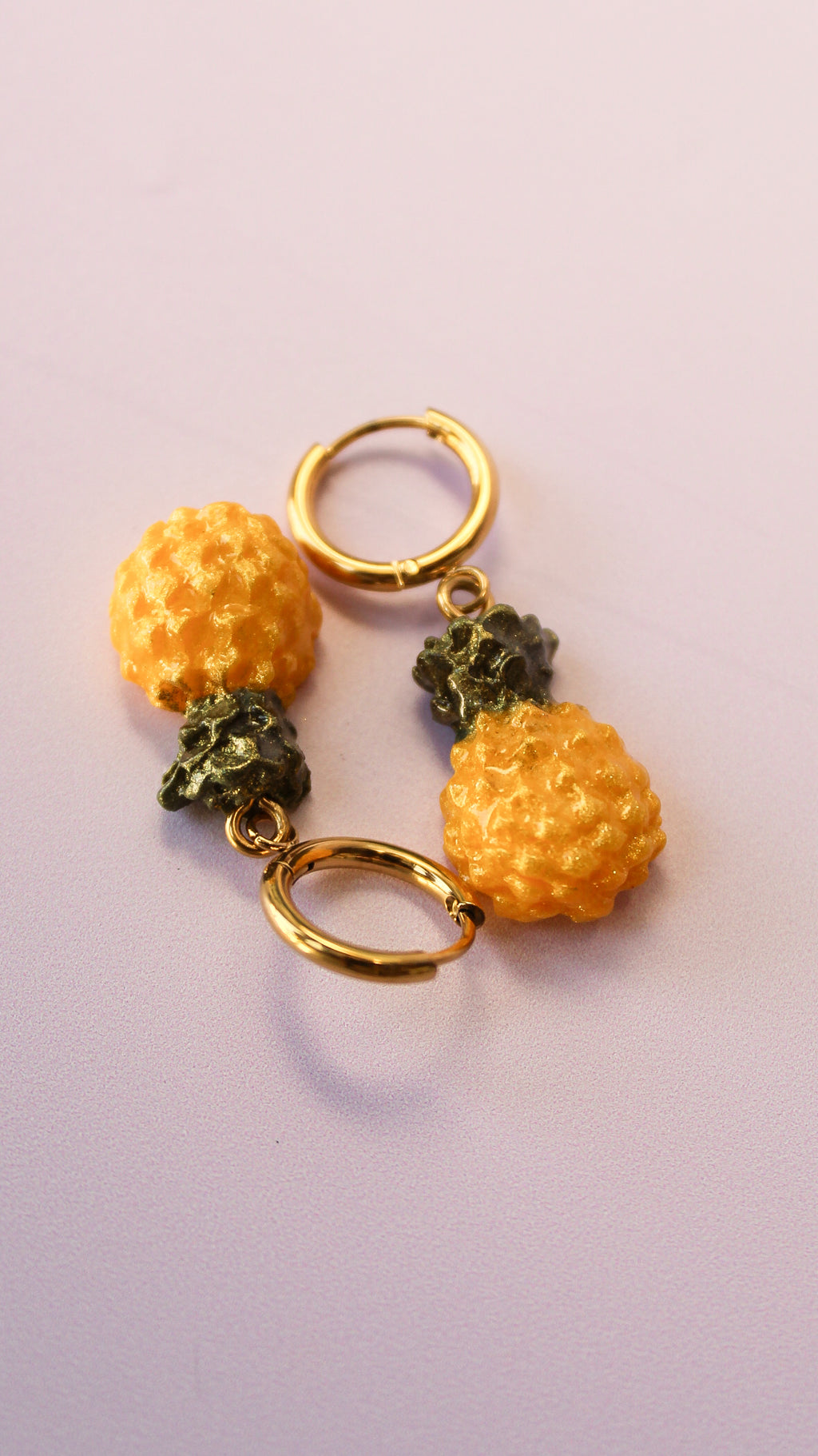 Boucles d'Oreilles Ananas - Collection Sous les Tropiques