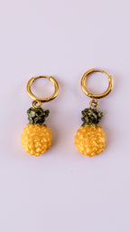 Boucles d'Oreilles Ananas - Collection Sous les Tropiques