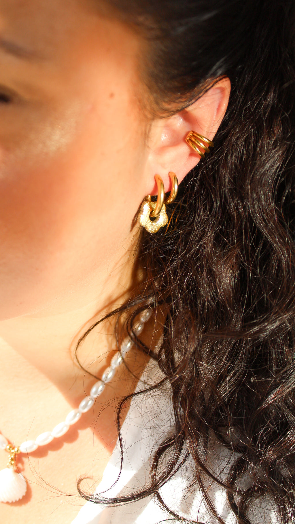 Pampilles Suzie Dorée -  Collection Sous l'Océan