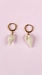 Boucles d'Oreilles Coquillage Spirale - Collection Sous l'Océan