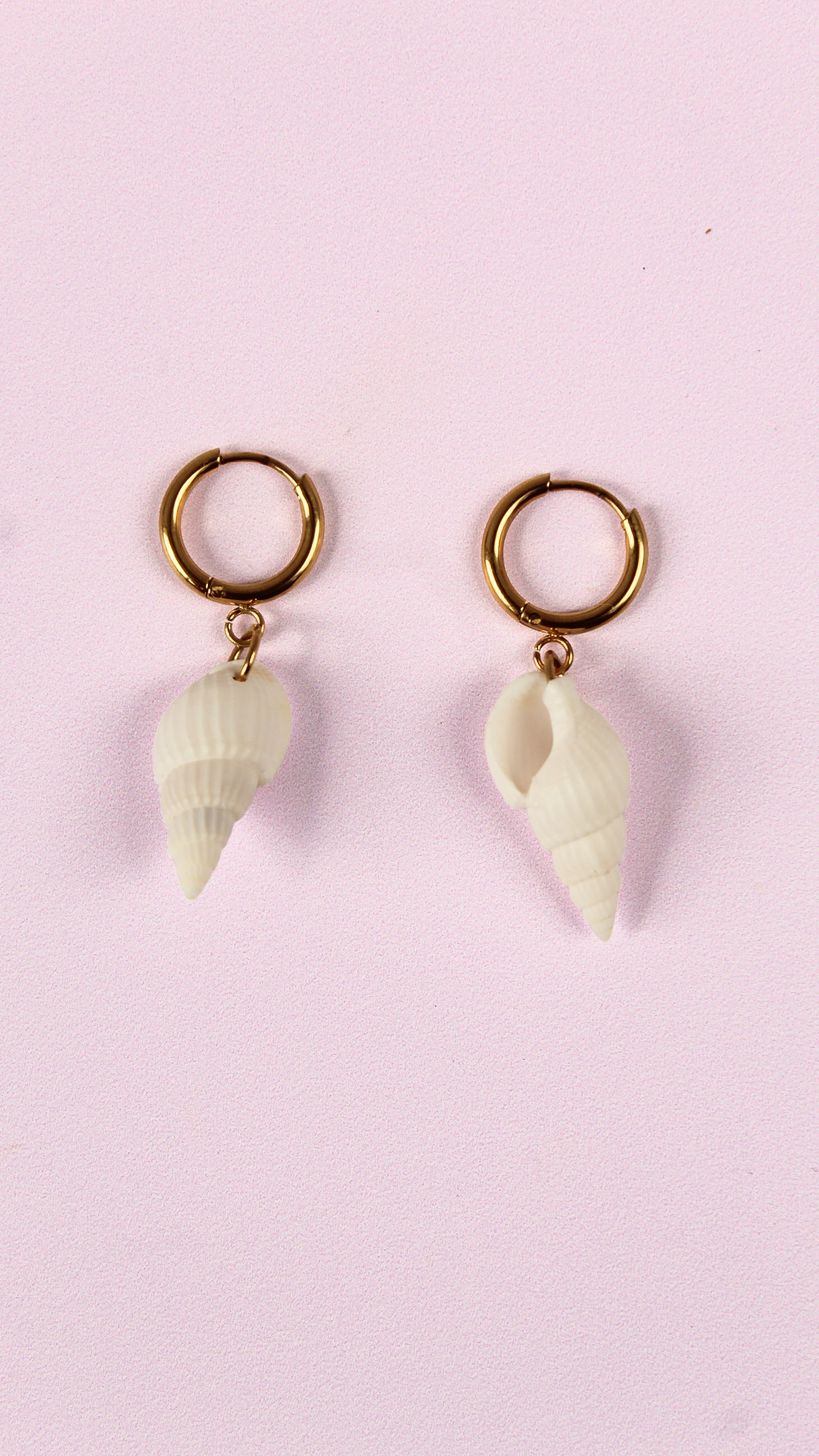 Boucles d'Oreilles Coquillage Spirale - Collection Sous l'Océan