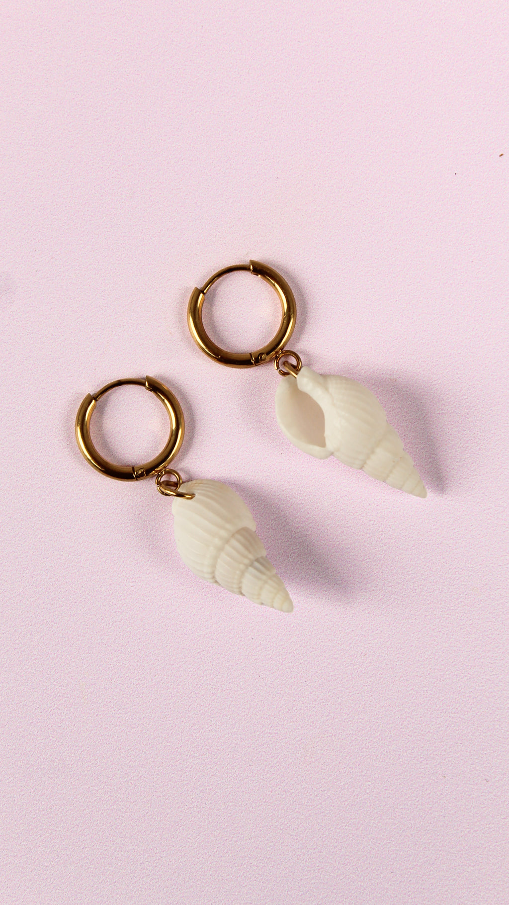 Boucles d'Oreilles Coquillage Spirale - Collection Sous l'Océan