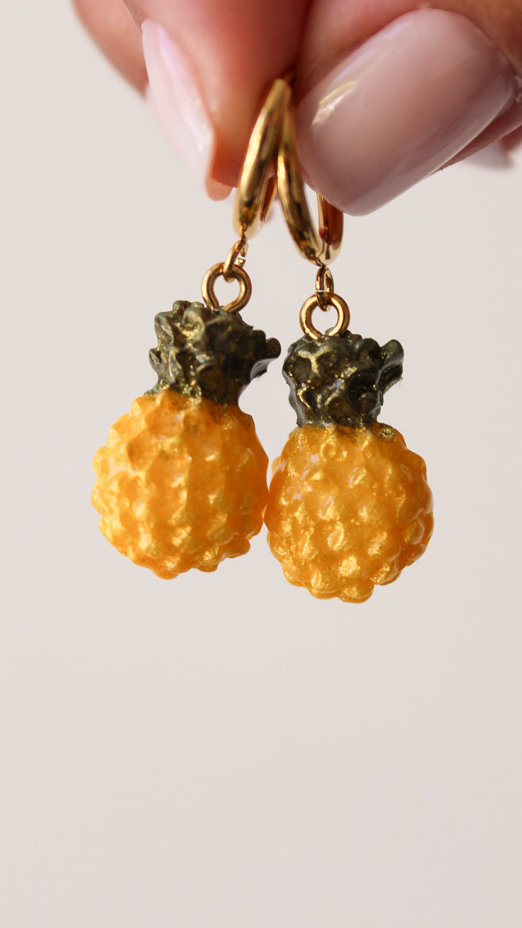 Boucles d'Oreilles Ananas - Collection Sous les Tropiques