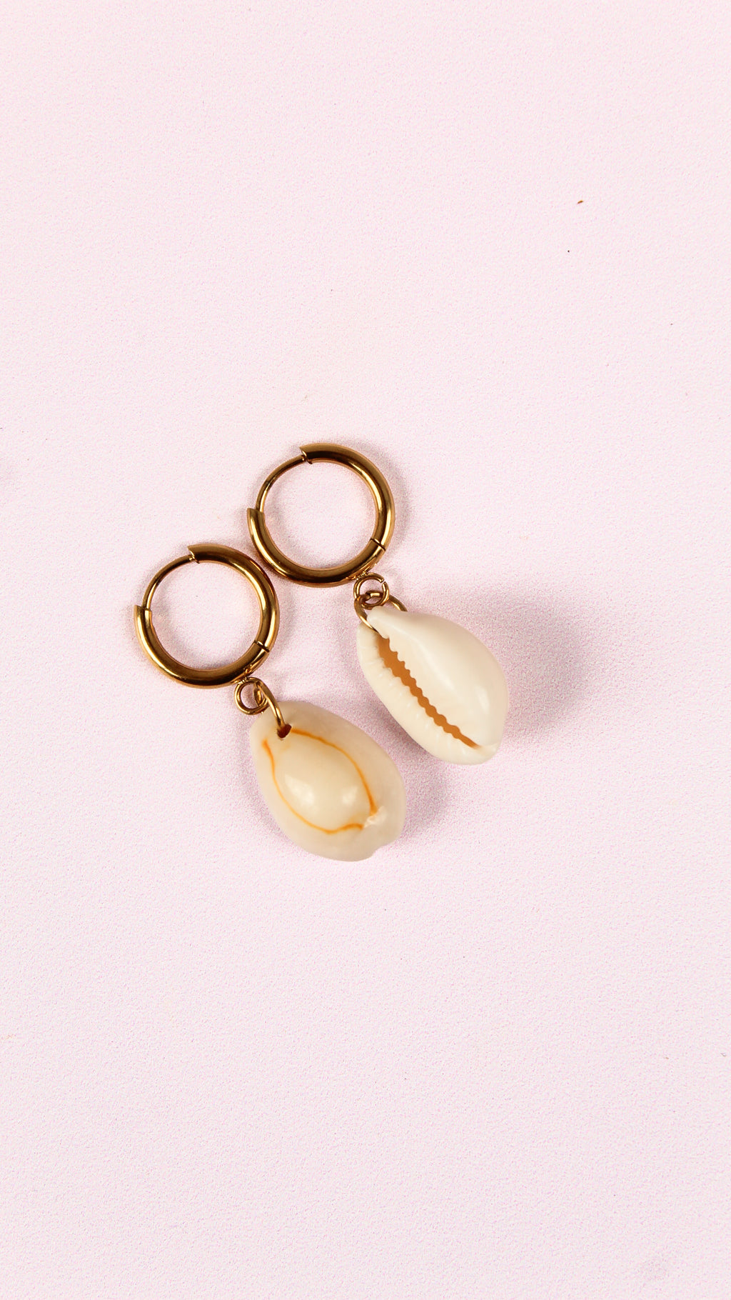 Boucles d'Oreilles Coquillage Cauri - Collection Sous l'Océan