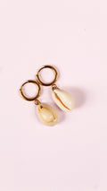 Boucles d'Oreilles Coquillage Cauri - Collection Sous l'Océan