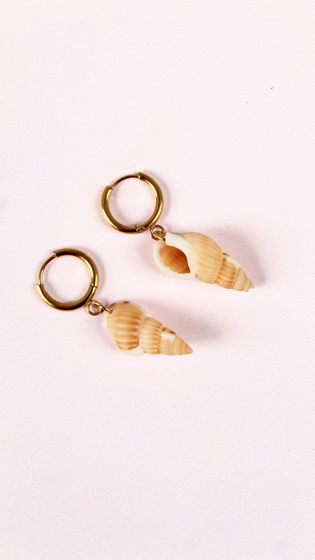 Boucles d'Oreilles Coquillage Spirale - Collection Sous l'Océan
