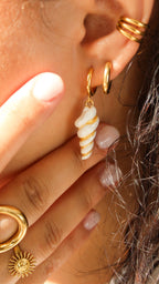 Boucles d'Oreilles Coquillage Alba - Collection Sous l'Océan